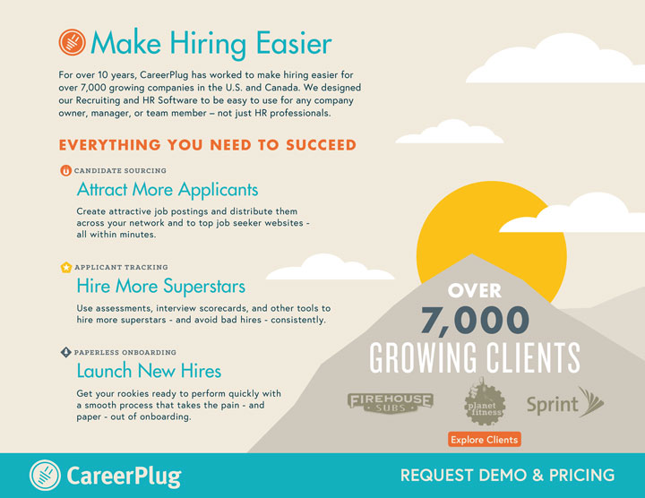 Careerplug Hiring Licant Tracking Onboarding Careerplug One Pager