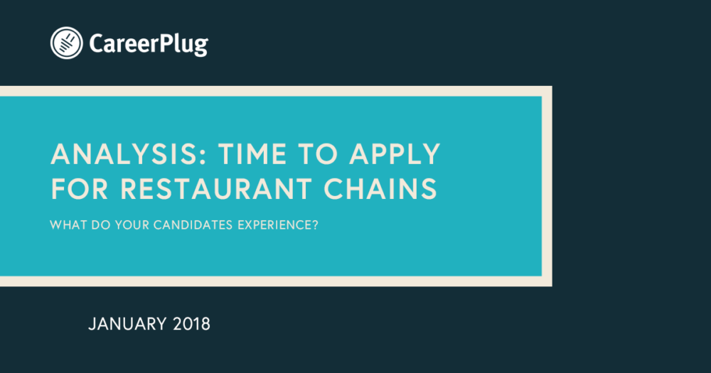 Analysis: Time to Apply for Restaurant Chains