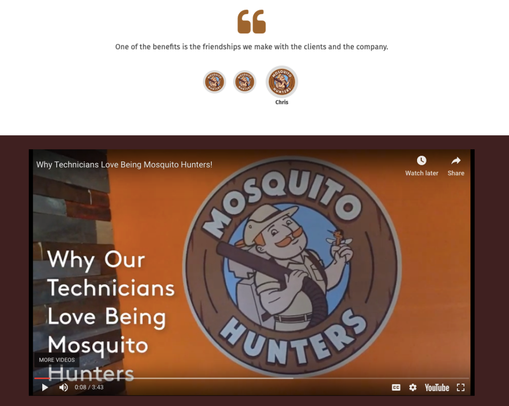 Mosquito Hunters Employee Testimonial