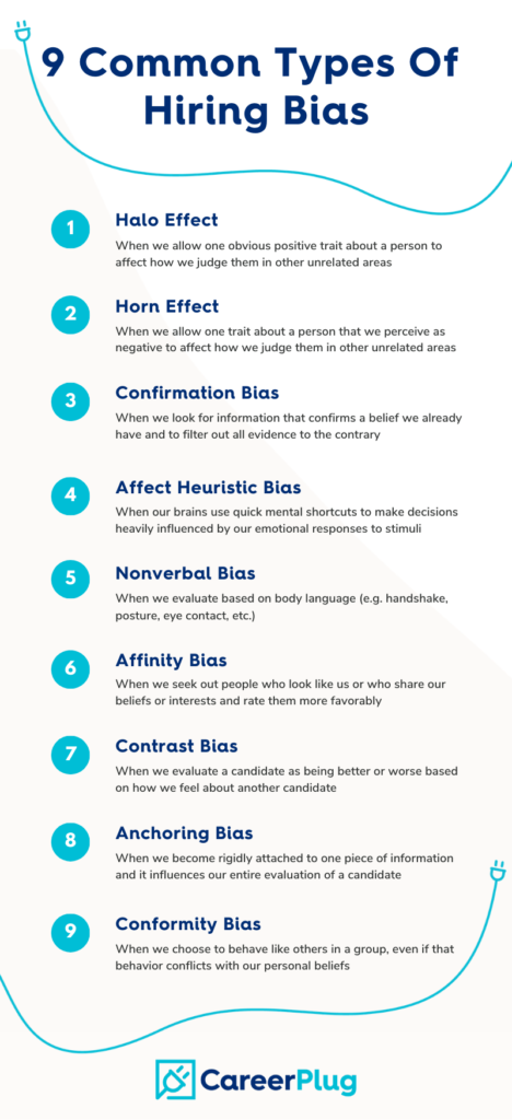 9 Common Types of Hiring Bias