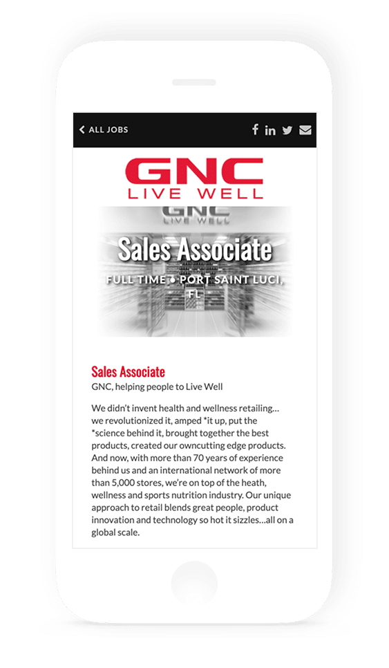 mobile job posting