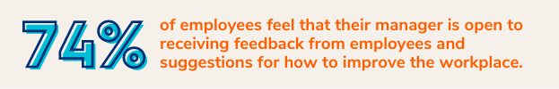 managers are open to receiving feedback