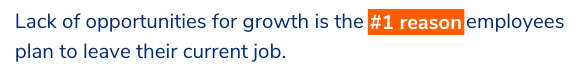 lack of opportunities for growth