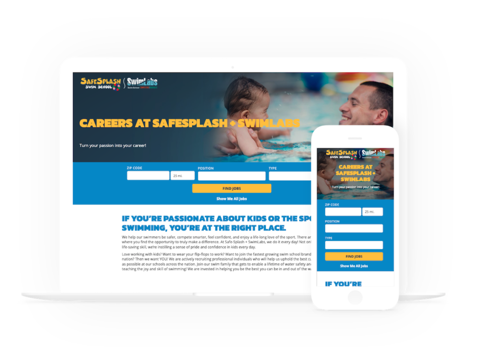 company careers page example