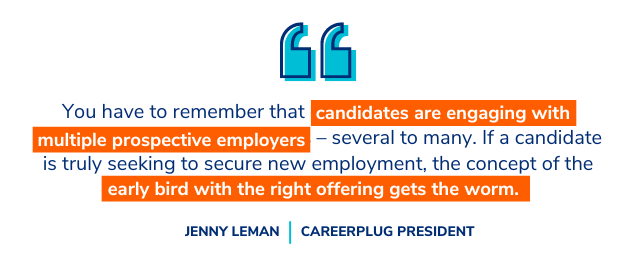Jenny Leman quote on interview ghosting