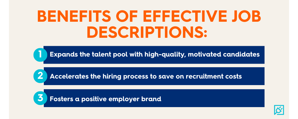 benefits of effective job descriptions